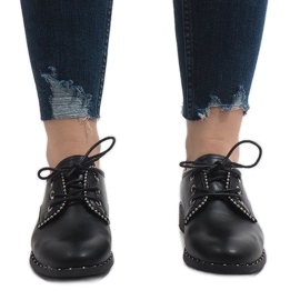 Crne jazz cipele Ćwieki 6288-1 crna 2