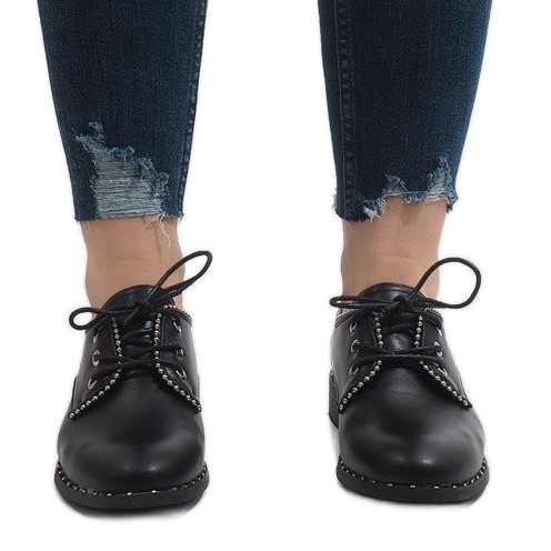 Crne jazz cipele Ćwieki 6288-1 crna 2