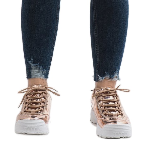 Modne sportske cipele šampanjac 82017 žuta boja 2