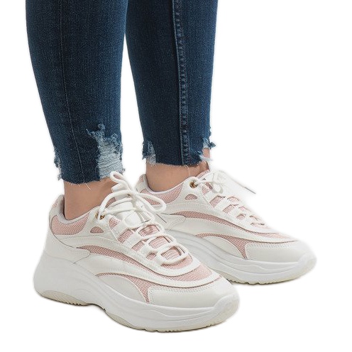 Modne bijele sportske cipele BO-15 bijela 2