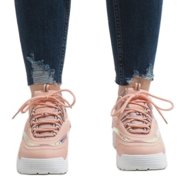 Modne ružičaste sportske cipele BO-62 ružičasta 1