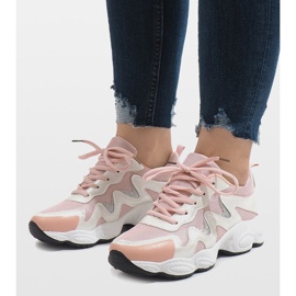 Modne ružičaste sportske cipele KB-153 ružičasta 1