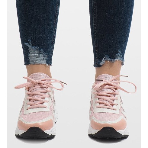 Modne ružičaste sportske cipele KB-153 ružičasta 2
