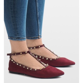 Burgundske balerine 127-13 crvena 2