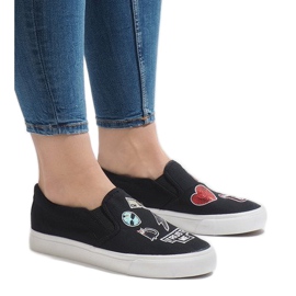 Crne tenisice na klizanje NB102P crna 2