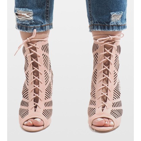 Ružičaste čizme na iglu 1610-225 ružičasta 2