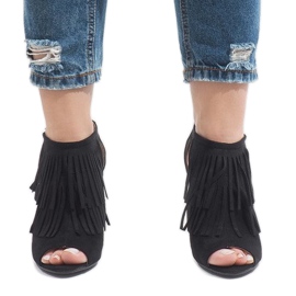 Crne boho čizme na petu 1551-149 crno 2