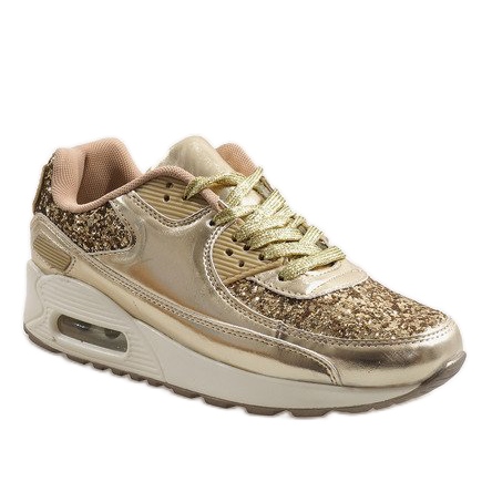 Zlatne sjajne sportske cipele B64-1 zlatni 1