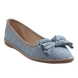 Plave balerinke s mašnom SK40 plava 1