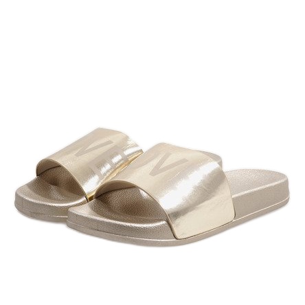 Ljubavne zlatne papuče 812A zlatni 1