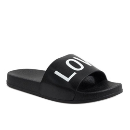 Crne ljubavne papuče 812A crna 1