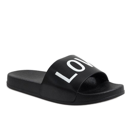 Crne ljubavne papuče 812A crna 1