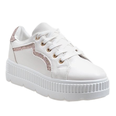 Bijele tenisice na platformi BM1980 bijela 1