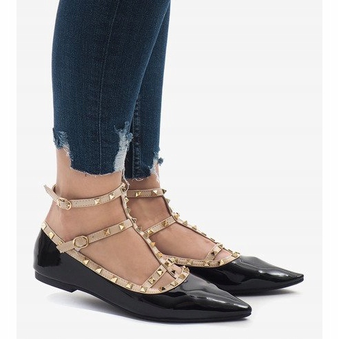 Crne lakirane balerine 127-12 crna 2