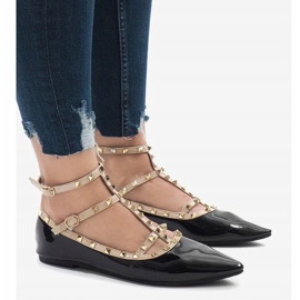 Crne lakirane balerine 127-12 crna 1