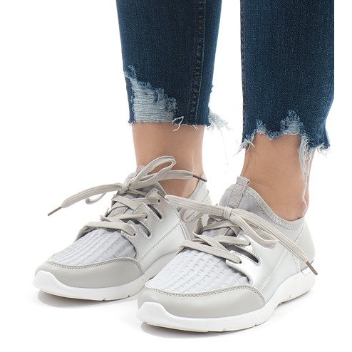 Modne sive sportske cipele A281 siva 1