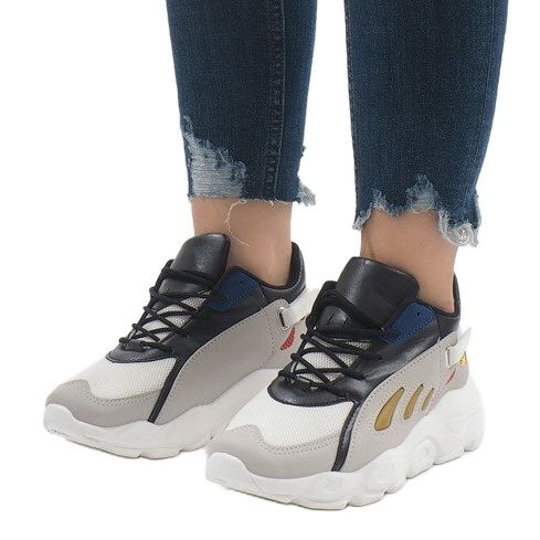 Raznobojne moderne sportske cipele 9115 bijela crna crvena siva zelena 1