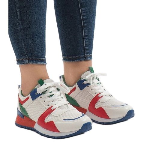 2018-7 Crvene raznobojne trendi sportske cipele crvena siva višebojan 1