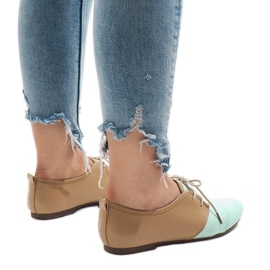 Mint ažurne jazz cipele Oxfordske cipele 2 smeđa zelena 1