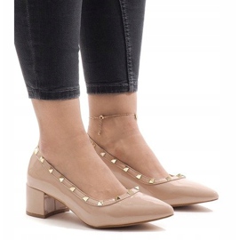 Ružičasto lakirane pumpe na stupu X-70 ružičasta 1