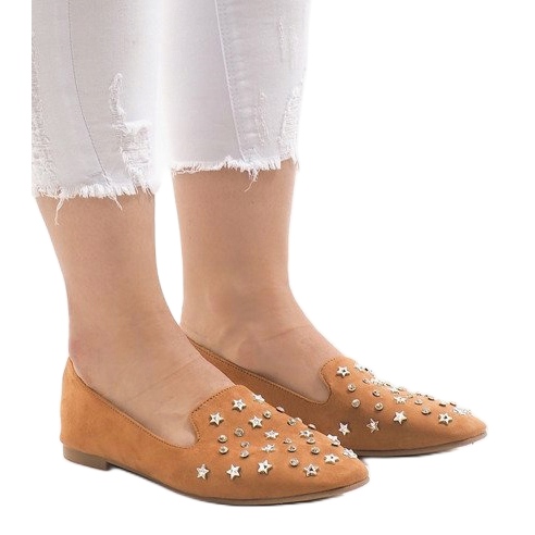 Balerinke devele natikače F3262 smeđa 1