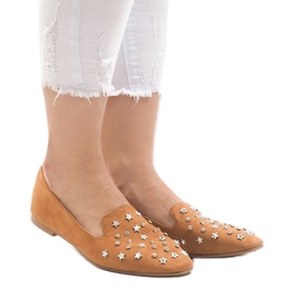 Balerinke devele natikače F3262 smeđa 2