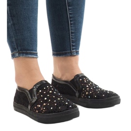 HC233 tenisice od crne čipke crno 1