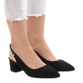Crne pumpe na stiletto FM98502-2 crno 1
