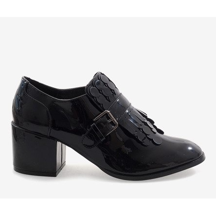 Crne lakirane čizme s visokom potpeticom PZY-02 crno 2