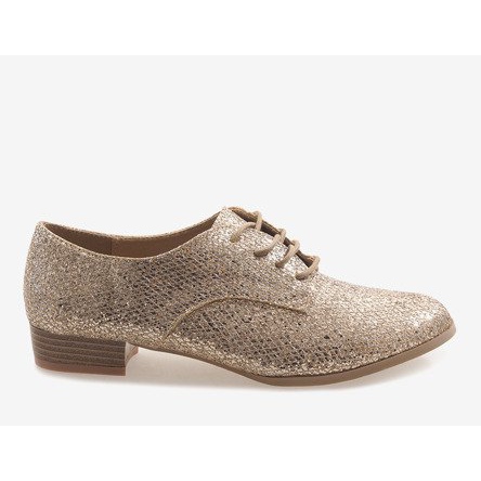 Zlatne cipele na vezanje G086 zlatni 2
