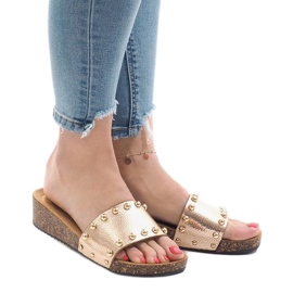 Šampanjac visoke potpetice AC-2809 zlatni 1