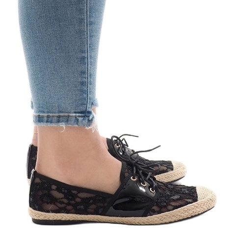 Crne ažurne jazz cipele YW-888 crna 1