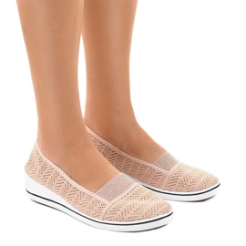 Ružičaste tenisice s čipkom na klinu ZH-4 ružičasta 1