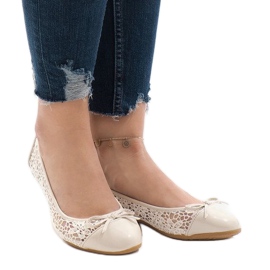 Bež otvorene balerinke 98-5g 1