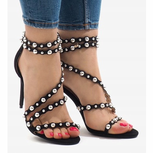 Crne sandale na žbicu 8297-Y crna 2