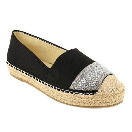 Crne espadrile tenisica na platformi 180-6 crna 1