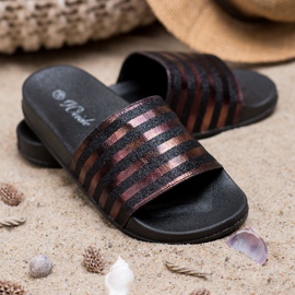 Weide Papuče sa sjajem crna 1