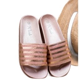 Weide Papuče sa sjajem ružičasta 1