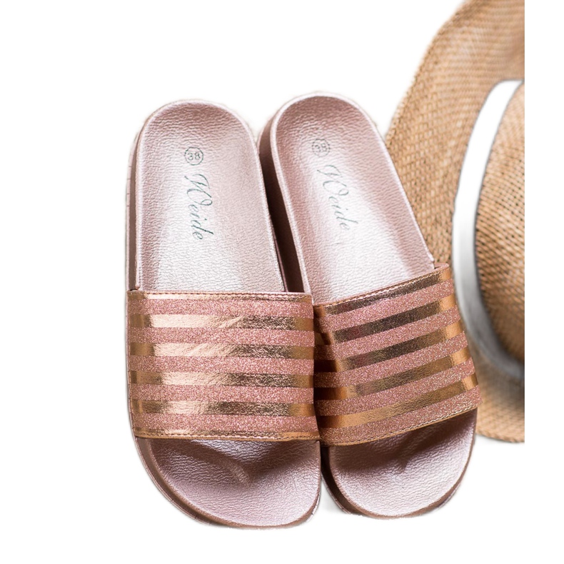 Weide Papuče sa sjajem ružičasta 1