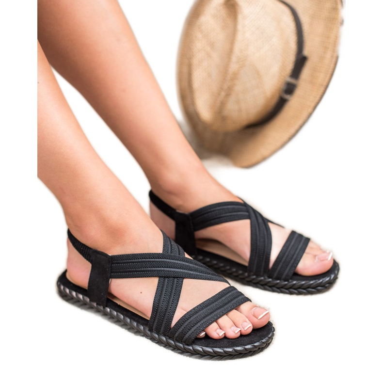 SHELOVET Udobne ženske sandale crna 1