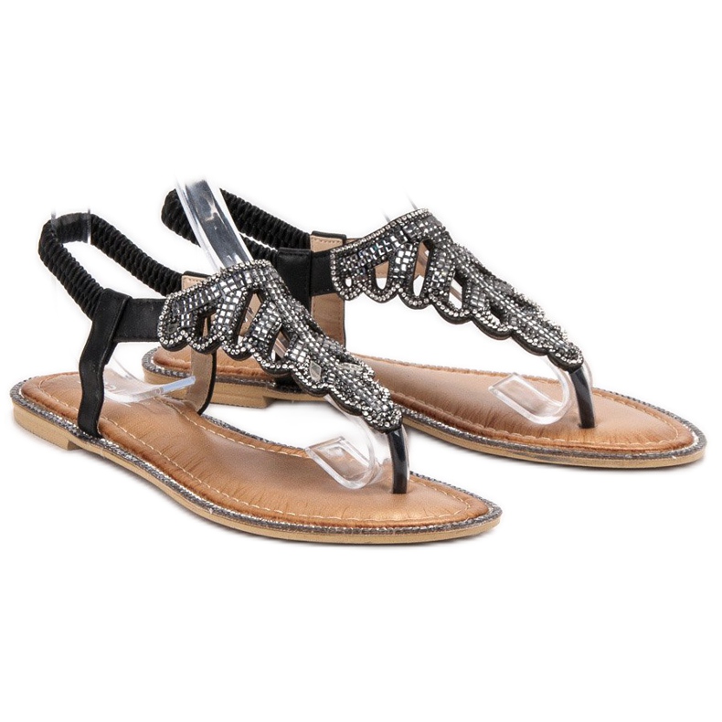 SHELOVET Japanke sa kristalima crna 1