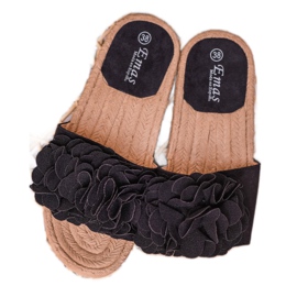 SHELOVET Crne espadrile crno 1
