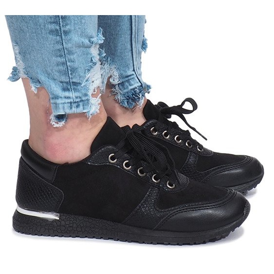 Crne sportske Lyon tenisice crna 1