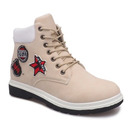 Izolirane drvene čizme SJ1679-5 Bež 1