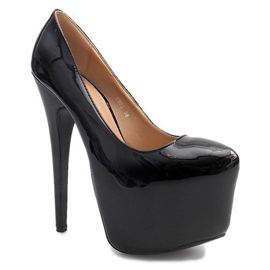 Visoko lakirane igle na platformi D905 Crna crno 1