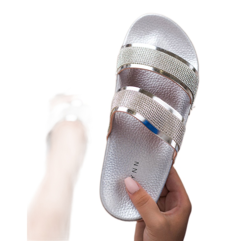 Erynn Srebrne papuče siva 1