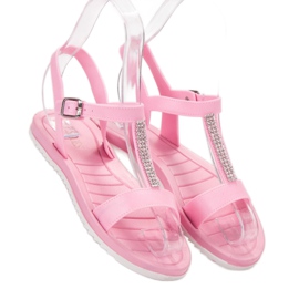 SHELOVET Gumene sandale ružičasta 1