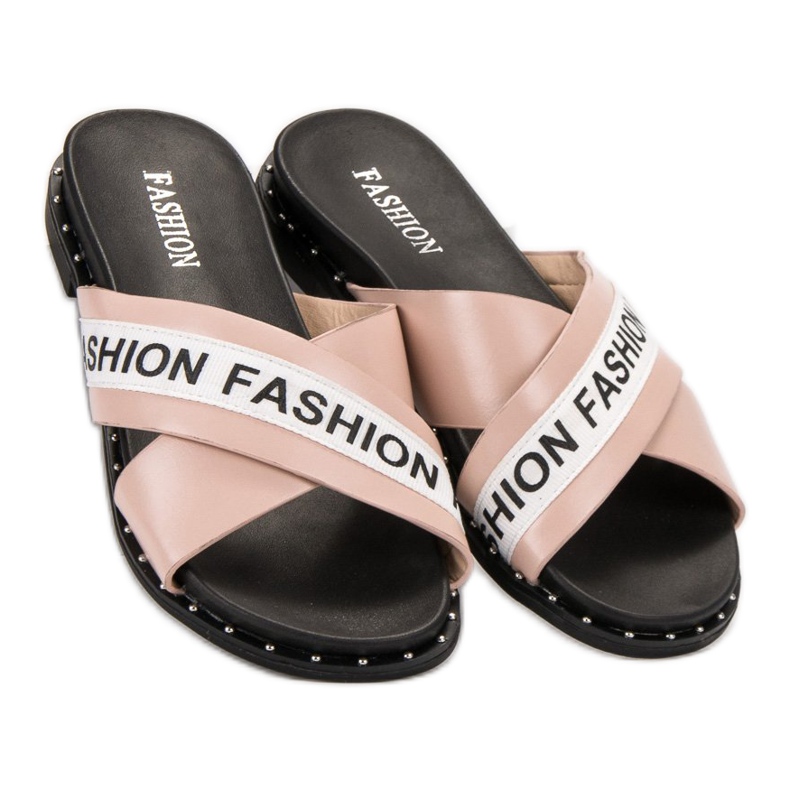 SHELOVET Ružičaste modne papuče ružičasta 1