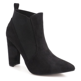 Čizme na gumici za brisanje postova 2146-6 crne crno 1