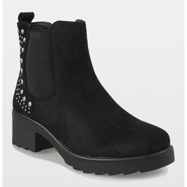 Kayla Shoes Crne izolirane čizme s visokom potpeticom 88048 crno 1